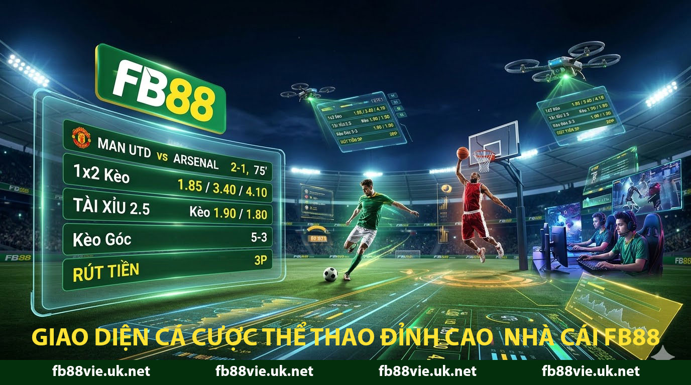Giao diện cá cược thể thao đỉnh cao của nhà cái FB88